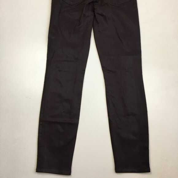 PAIGE Premium Denim Dark Plum Coated Verdugo Ankle 5 Pocket Logo Hardware Jeans - Picture 10 of 10
